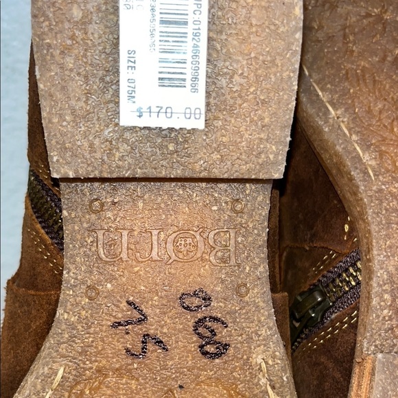 Born Brown Ankle Boots with Buckle Straps - Picture 9 of 14